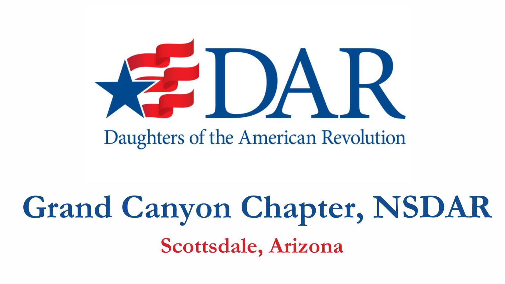 Site title for Grand Canyon Chapter, NSDAR, Scottsdale, Arizona